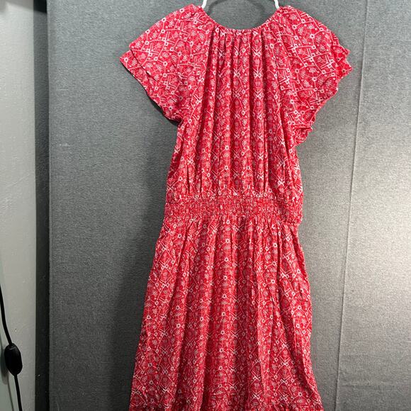 Destination 365 Regular Printed Short-Sleeve Midi Dress - Picture 12 of 13